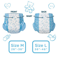 Ultra soft cloth like padding with quick absorbing core for comfort.