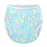 Littleforbig Baby Parade full-print pants for discreet diaper coverage