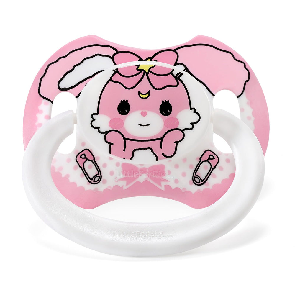 Littleforbig BigShield Gen-II Usagi pattern pacifier, charming design for a comfortable fit.