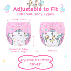 Littleforbig wrap adjustable snaps provide customizable waist fit for different body shapes.