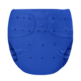 Littleforbig primary comfort cloth diaper wrap dark blue front view shows secure daily wear
