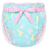 Littleforbig Silky Adult Wrap parade pattern front view shows all-day coverage.
