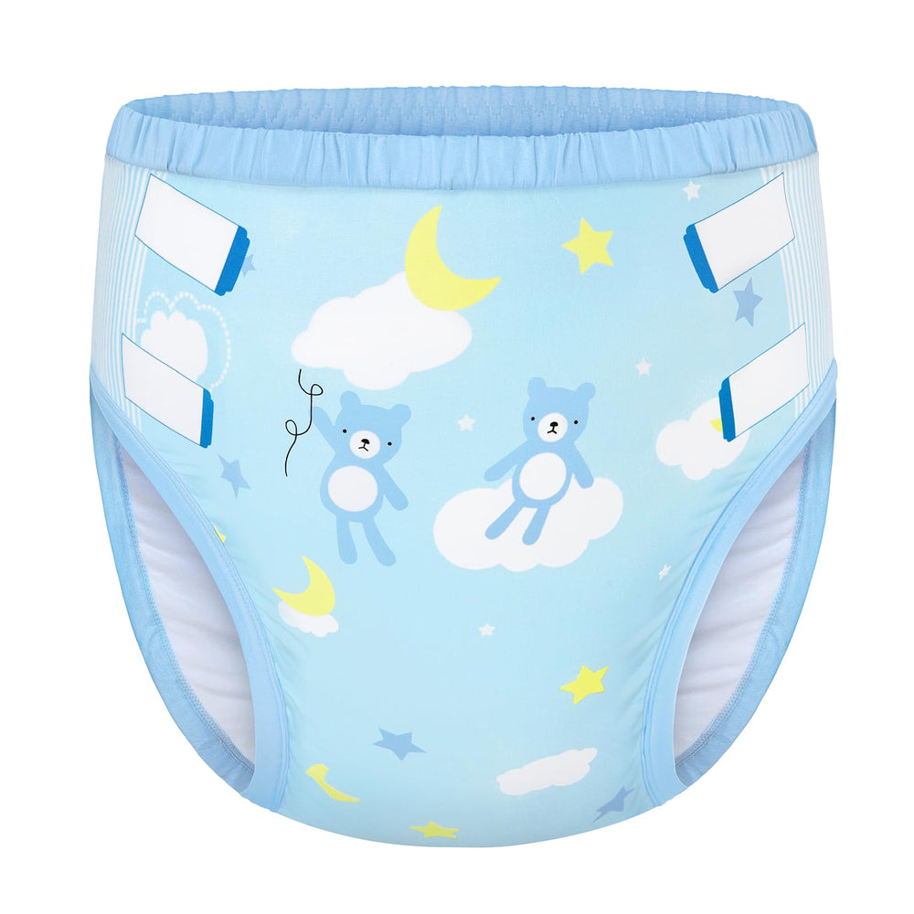 Littleforbig Soft Silky Underwear blue bear front shows playful daily wear benefits