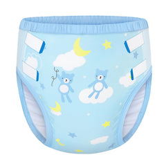 Littleforbig Soft Silky Underwear blue bear front shows playful daily wear benefits