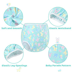 Littleforbig washable reusable waterproof diaper cover for daily protection