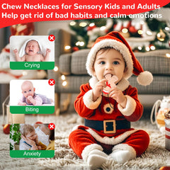 LittleLamb adjustable chew necklace for adults supporting focus and calming sensory needs.