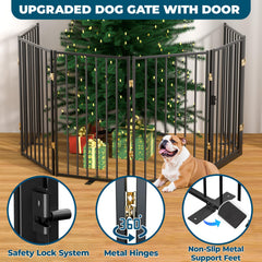 Littlepaw gate with anti-slip feet improves stability on any floor surface.
