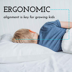 Little Sleepy Head hypoallergenic fill keeps pillow breathable.