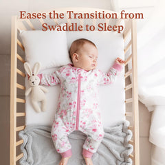 Littogoose wearable sleep suit with diaper zipper for quick changes.