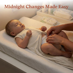 Littogoose sleep sack with single-direction zipper enables quick diaper changes.