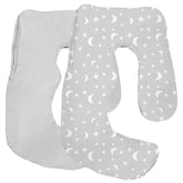 Littogoose pillow cover on Momcozy pillow with soft breathable fabric for cool nights.