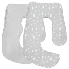 Littogoose pillow cover on Momcozy pillow with soft breathable fabric for cool nights.