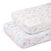 Littogoose quilted changing table cover close-up showing soft fabric for gentle diaper changes.