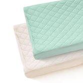 Littogoose quilted cover on changing pad provides soft, breathable comfort.