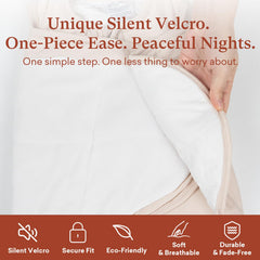 Littogoose Swaddle Sleep Sack silent Velcro for peaceful night changes.