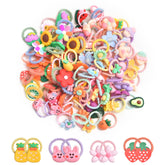 LIUCHENLIIVY baby hair ties in colorful pack for ponytails.