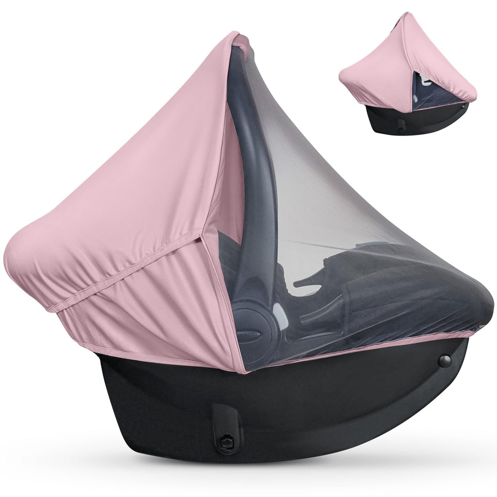 Liuliuby Summer Baby Car Seat Cover sun shade demonstrates UV protection and privacy.