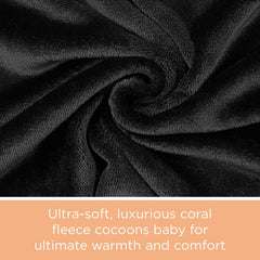 Liuliuby magnetic-closure flap shields baby's face when needed.