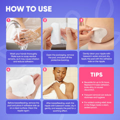 Livaclean Health nipple pad soft gel coverage for comfortable wear.