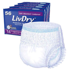 LivDry Adult XL underwear front-pack view for discreet daily wear.