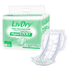 LivDry incontinence pad top sheet offers skin-friendly comfort for daily use.