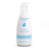 Live Clean Baby Lotion 25 oz bottle for gentle daily hydration