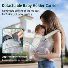 LiyLou baby carrier front carry setup for quick, close bonding.