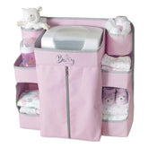 Llama Bella pink nursery organizer with 8 compartments for easy baby essentials storage