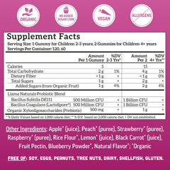 Llama Naturals vegan label on packaging indicates plant-based nutrition