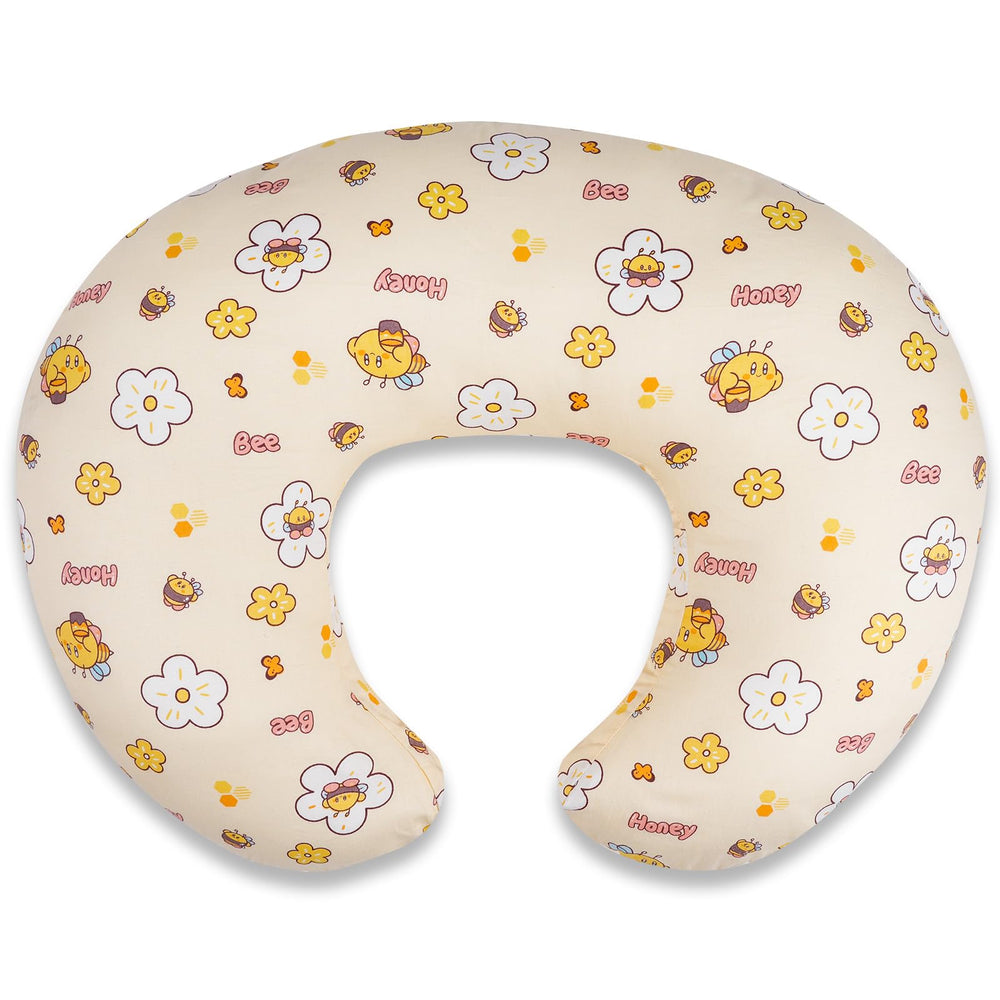 LLCJYYCY nursing pillow with ergonomic C-shape supports comfortable breastfeeding