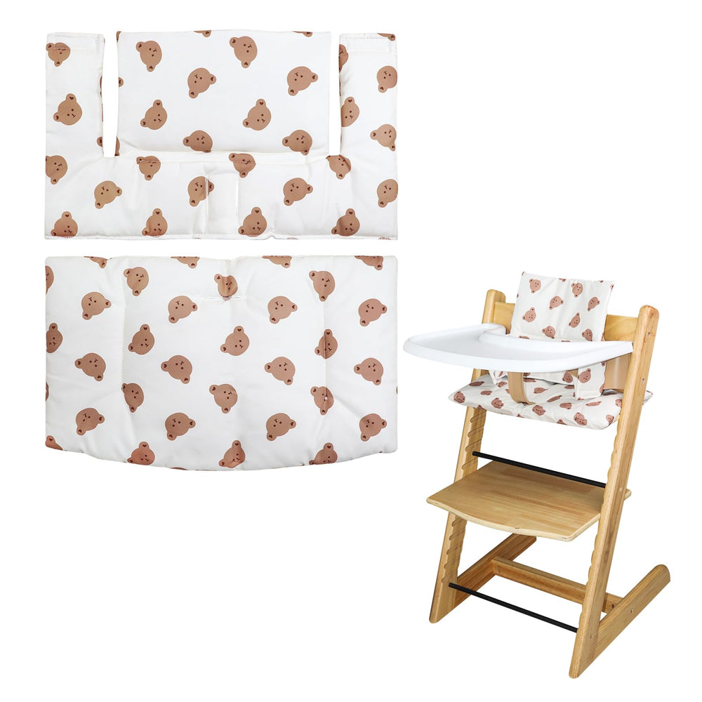 LLHQAMT Tripp Trapp cushion Front view – soft two-part design for comfy baby seating