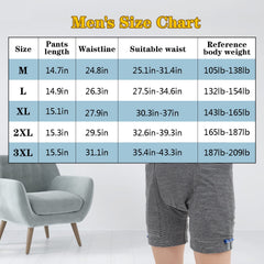 Lmaray incontinence trousers with double-pocket design for balanced urine bag distribution.