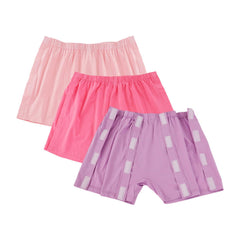 Lmaray post-surgery boxers for women, front view, tear-away design for recovery