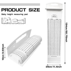 LNQ LUNIQI growth chart mat infant showing graphic instructions for confident measuring
