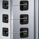 Locilot fridge lock 3-pack front view with sleek black design for safer kid access.