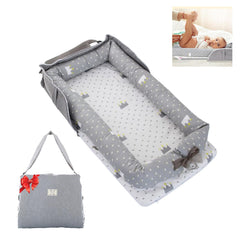 Loevin Crown Grey baby lounger fabric detail shows soft cotton texture.