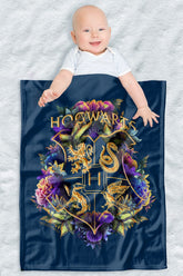 LOGOVISION Harry Potter blanket closeup fabric texture for cozy warmth.