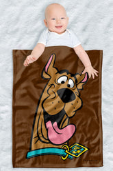 LOGOVISION Scooby Doo baby blanket front design for cozy naps