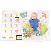 LOGOVISION Scooby-Doo milestone blanket offers a roomy backdrop for adorable baby milestone photos.