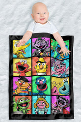 LOGOVISION Sesame Street baby blanket 30x40 provides soft fleece warmth for infants.