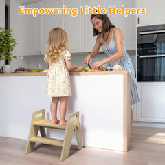 LOHASOK anti-slip base stool provides secure footing on slick floors.