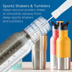 LOLA bottle brush cleaner slim design fits tight openings of tumblers