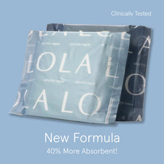 LOLA organic cotton pads designed for gentle, natural protection