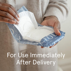 LOLA postpartum pad ready for overnight use and extended wear.