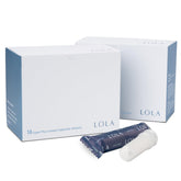 LOLA Super Plus tampons with a BPA-free plastic applicator for easy insertion.