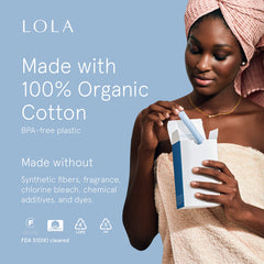 LOLA BPA-free plastic applicator ensures smooth insertion