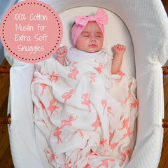 LollyBanks 47x47 inch swaddle blanket ample wrap for newborns