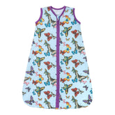 LollyBanks butterfly-print sleep sack on baby, breathable cotton for cozy sleep.