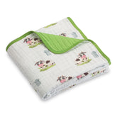 LollyBanks cows print muslin blanket adds cozy nursery decor and comfort
