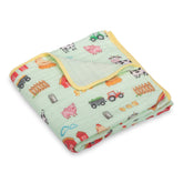 LollyBanks farm-theme pigs blanket image highlights cozy nap-time comfort